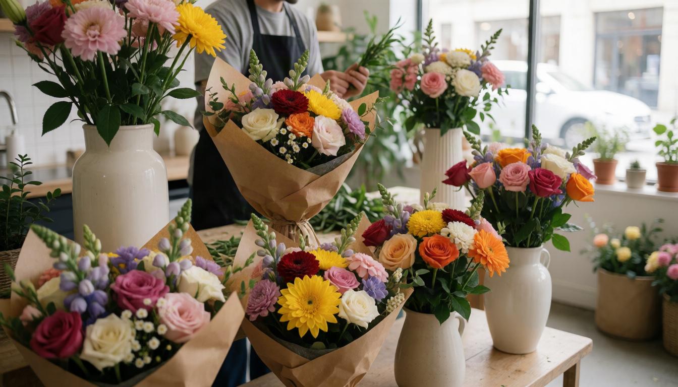 Flowers arranged with care